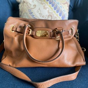 Large Michael Kors leather purse w/ gold hardware